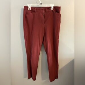 Soft Surroundings Burnt Orange/Red SLIM Ankle Pants